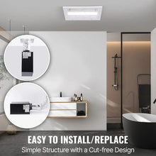 1500W Bathroom Exhaust Fan 110 CFM Ventilation 1.5 Sones Low Noise Energy-Saving Ceiling Fan for Various Ceilings