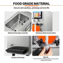 8 L+4 L  Commercial Slushy Machine for Party Cafes Restaurants Bars Home