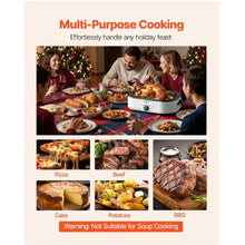18QT Electric Roaster Oven 150–450°F Adjustable Temperature Self-Basting Lid Removable Pan & Rack