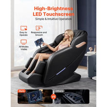 3D Zero-Gravity Massage Chair with Extendable Footrest Auto Modes Heat Bluetooth & Touchscreen