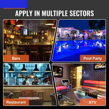 30 Inch LED Lighted Liquor Bottle Display 2 Tiers  with RF Remote & App Control  for Holding 16 Bottles