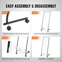 6-Tier Brochure Display Rack with Wheels Floor Stand HS-Z18