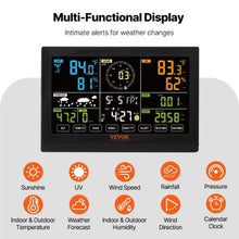7-in-1 Wi-Fi Weather Station 7-Inch TFT Display Solar Sensor Rain Gauge Wind Temperature & Humidity