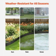 39 x 5 Inch Black Rust-Resistant Garden Edging Border Steel Landscape Edging ZY-39X5-5Black (Pack of 5)