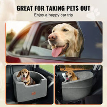 55 lbs Dog Booster Car Seat Pet Car Seat Small Dog up to  for Car JBS-PCS-006-DarkGray