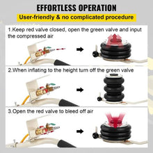 4999.9 kg Triple Bag Air Jack for Cars Garages Repair 5T-999.9