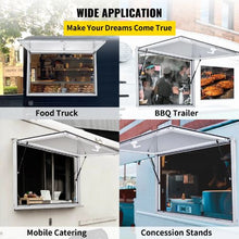 53 x 33 Inch Concession Window with Concession Stand for Food Trucks Glass Not Included