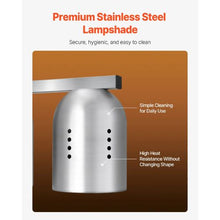 500W Food Heat Lamp Electric Stainless Steel Commercial Warmer for French Fries Buffets Kitchens and Restaurants