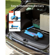 3-Wheel Kick Scooter for Kids 3+ Light-Up Wheels Adjustable Handlebar Anti-Slip Deck Lightweight Aluminum Frame