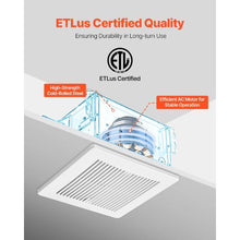 Bathroom Exhaust Fan 110 CFM 1.5 Sones Quiet Vent Fan with 4-Inch Duct (White)