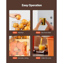 120W Commercial Orange Juicer Electric Citrus Press Stainless Steel 20 Fruits/Min