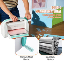 9-Inch Manual Die Cutting & Embossing Machine Opening Portable Full Kit (White)