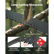 27 ft Extendable Manual Pole Saw with 65Mn Steel Blade for Tree Pruning