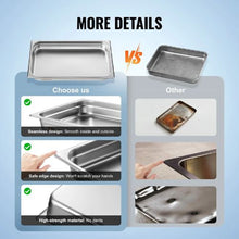 2.5-Inch Deep Commercial Table Pan For Catering Storage Food UCT8112-6 (Pack of 6)