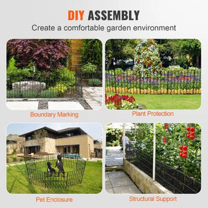 17 x 13 inches Garden Fencing with 1.5 Inch Spike Spacing and Animal Barrier Fence 330x440-28 (28 Pack)