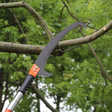 27 ft Extendable Manual Pole Saw with Sharp Steel Blade for Tree Trimming and Pruning