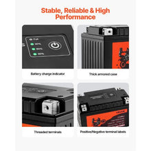 12V 6Ah LiFePO4 Motorcycle Battery Pre-Charged Maintenance-Free High Performance for ATV Motorcycle Jet Skis Scooter UTV