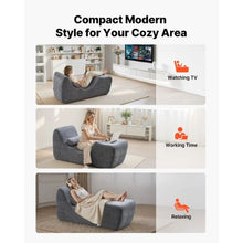 Ergonomic Yoga Chaise Lounge Chair Curved Foam Lounge for Massage Stretching Exercise (Grey)
