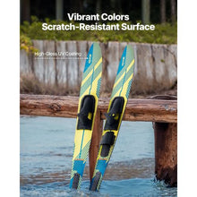67" Adult Water Skis – Combo Skis with Adjustable Bindings & Rear Toe Plate Up to 300 lbs