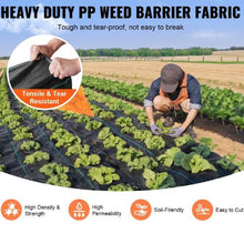 4 x 50' Ft Heavy Duty Woven PP Weed Control Mat Weed Barrier Landscape Fabric 1.2*15.2-108