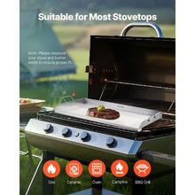 36x22 Inch Stainless Steel Flat Top Griddle - Universal Gas Grill Plate for BBQ Teppanyaki & Portable Cooking