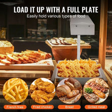 750W Commercial French Fry Warmer with Strip Heating Lamp – Countertop for for Chip Buffet Kitchen Restaurant