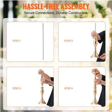 19.7" Wedding Flower Vase Gold Metal Centerpiece Stand for Wedding & Party Decor (24PCS)