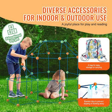 180 PCS Kids Fort Building Kit, STEM Construction Castle Toy Set