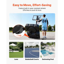 54 inch Portable Basketball Stand With 10ft Height Adjustment for Kids Teens Adults