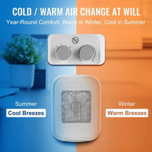 9 Inch 1500W Portable Electric Space Heater with Thermostat, Quiet Ceramic Indoor Heater for Office or Room