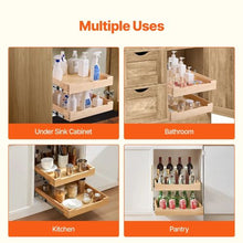 20 X 21 Inch 2 Tier Pull Out Cabinet Organizer Soft Close Slide Out Wood Drawer for Kitchen SKU-5(2 Layers)