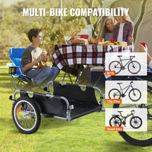 Heavy-Duty Bike Cargo Trailer – 100 lb Capacity, Foldable Cart with 16" Wheels & Universal Hitch
