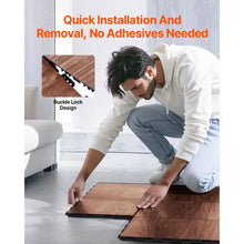 12.4 X 12.4 In PP+PVC Puzzle Floor Tiles for  Gym Floor and  Dance Enthusiasts Training HJLVT24120-9