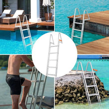 Removable 5-Step Dock Ladder 350 lbs Capacity Pontoon Boat Nonslip Design RDL5
