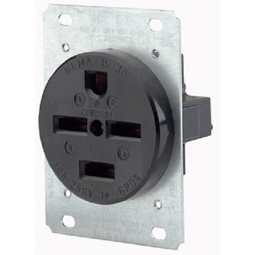 60 Amp NEMA 15-60R Flush Mount Receptacle Blade 8460