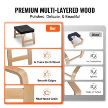 Yoga Headstand Bench – 300lbs Capacity Inversion Chair with Wood Frame & PU Pad for Balance Training Fatigue Relief (Black)