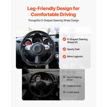 Nissan 370Z Steering Wheel 2008–2020 Carbon Fiber Flat-Bottom Design Non-Slip Leather Grip (Black)