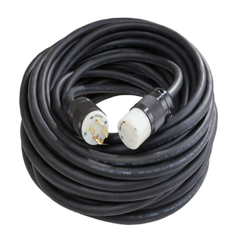 Cable de extensión de 100 pies, 10/4 Soow, 30 A, L15-30, con cierre giratorio, 250 V, 1040 