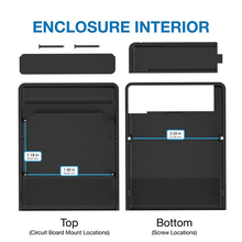 2.20"W x 2.80"L x 0.71"H Faceplate Handheld Enclosure Without Pocket Clip M4,BK