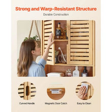 Bathroom Wall Cabinet 2 Doors Adjustable Shelf Over-the-Toilet Wall Mounted with Shelves & Open Partition
