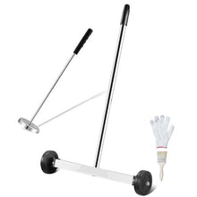 15-Inch Magnetic Sweeper with Wheels and Adjustable Handle
