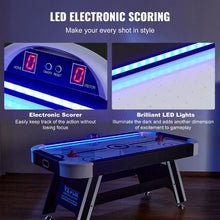 72" Air-Powered Hockey Table with Electronic Scoring  for Game Room Family Home