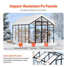 8 x 10' Ft Outdoor Walk-in Greenhouse for Garden Polycarbonate Greenhouse AM035