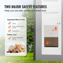 8 1/4" x 12 1/4" Dog Door for Sliding Glass Door for Sliding Doors with Hinge Structure Flap for Small-Sized Dogs