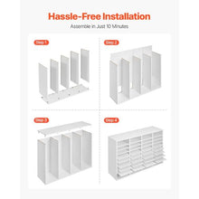 36 Compartment Desk Literature Organizer File & Mail Sorter – (White)