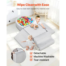 Climbing Toys 5-Piece Foam Set for Toddlers 6 Months to 3 Years Indoor Climb and Crawl Playset with Ball Pit (Balls Not Included)