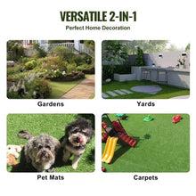 12 x 12 In Artifical Grass Tiles Interlocking Turf Deck Set for Indoor Outdoor Entryway Scraper Dog Mats
