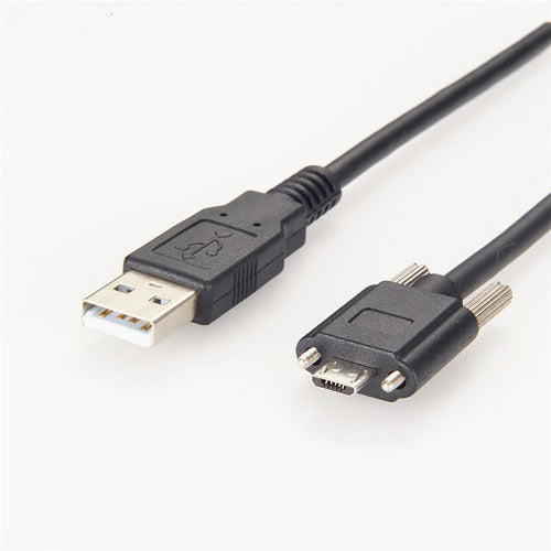 USB 2.0 Micro B Cable with Locking Screws PCM-CLC-17