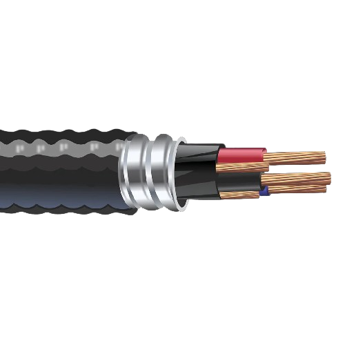 2/2 Teck 90 Bare Copper Aluminum Interlocked Armored Cable With Ground 1KV