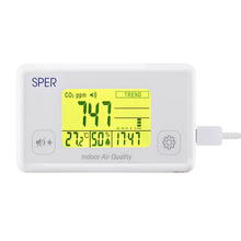 Indoor Air Quality Monitor with Color Coded Display 800052